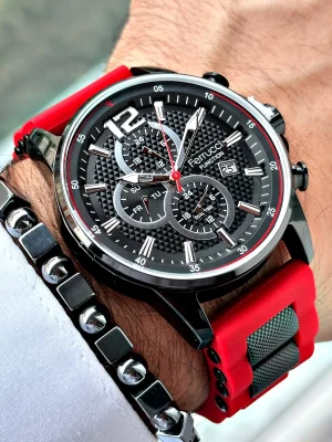 Ferrucci Function FCF.11550FS.05 Silikon Kordon Erkek Kol Saati