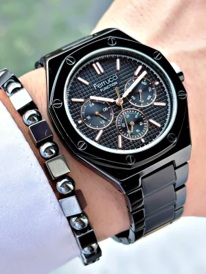 Ferrucci Function FCF.12715FM.04 Çelik Kordon Erkek Kol Saati