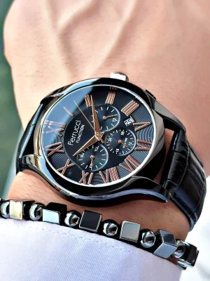 Ferrucci Function FCF.03218FK.03 Deri Kordon Erkek Kol Saati