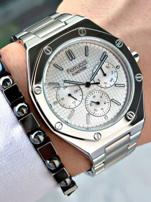 Ferrucci Function FCF.12715FM.01 Çelik Kordon Erkek Kol Saati