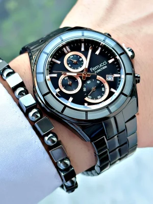 Ferrucci Function FCF.13568FM.01 Çelik Kordon Erkek Kol Saati