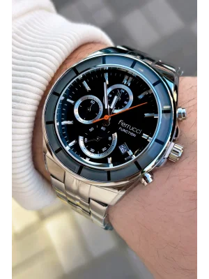 Ferrucci Function FCF.13674FM.02 Multi Fonksiyon Erkek Kol Saati 3 Atm Su Geçirmezlik