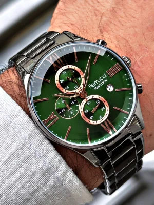 Ferrucci Function FCF.14079FM.07 Multi Fonksiyon Erkek Kol Saati 3 Atm Su Geçirmezlik