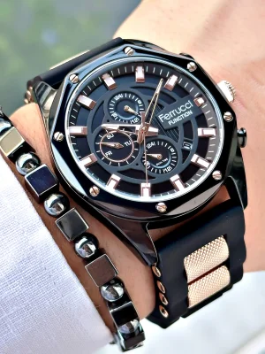 Ferrucci Function FCF.14521FS.01 Çelik Kordon Erkek Kol Saati