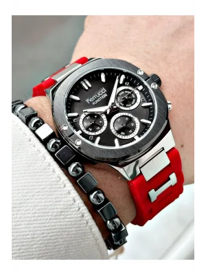 Ferrucci Function FCF 0225 03543S.03 Silikon Kordon Erkek Kol Saati