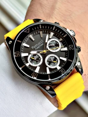 Ferrucci Function FCF.03345FS.06 Silikon Kordon Erkek Kol Saati