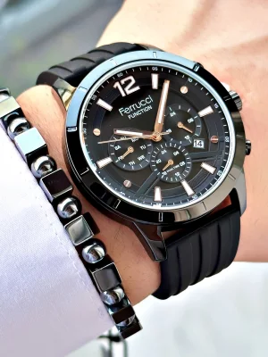 Ferrucci Function Silikon Kordon Erkek Kol Saati