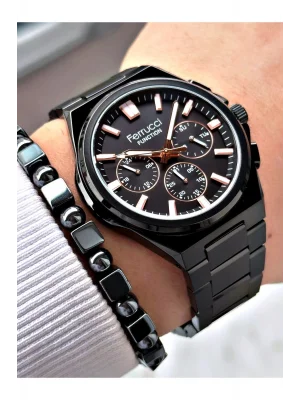 Ferrucci Function FCF 0425 03471M.02 Çelik Kordon Erkek Kol Saati