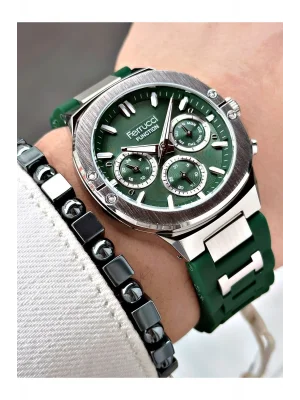 Ferrucci Function FCF 0225 03543S.02 Silikon Kordon Erkek Kol Saati