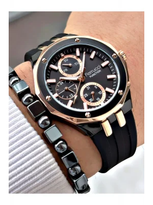 Ferrucci Function FCF 0425 03469S.05 Silikon Kordon Erkek Kol Saati