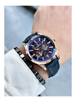 Reward A146411 Deri Kordon İskelet Model Otomatik Erkek Kol Saat