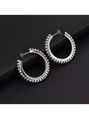 Lee Cooper LC.E.01296.330 Zirkon 26mm Kadın Küpe