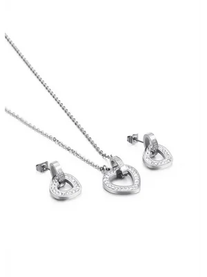 Lee Cooper LC.S.01049.320 Zirkon Kadın Kolye Ve Küpe Seti