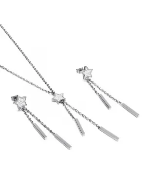 Lee Cooper LC.S.01256.330 Zirkon Kadın Kolye Ve Küpe Seti