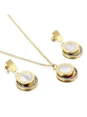 Lee Cooper LC.S.01259.110 Zirkon Kadın Kolye Ve Küpe Seti