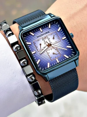 Pacomarine Kare PM.61219.05 Hasır Kordon Erkek Kol Saati