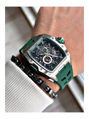 Reward A146051 Çelik Kasa Otomatik Silikon kordon Business Erkek Kol Saati