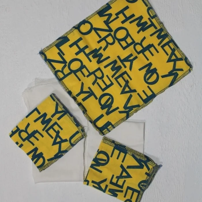 7 Adet Erkek Bebek Ağız Silme Mendili 100% Pamuk