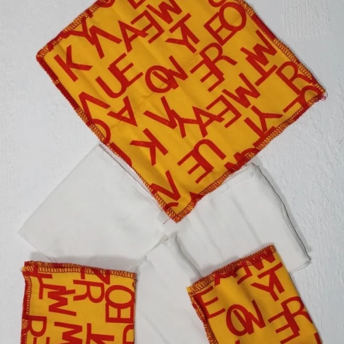 7 Adet Erkek Bebek Ağız Silme Mendili 100% Pamuk