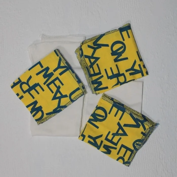 7 Adet Erkek Bebek Ağız Silme Mendili 100% Pamuk