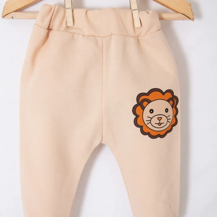 Aslan Desenli 2li % 100 Pamuk Erkek Bebek Takımı