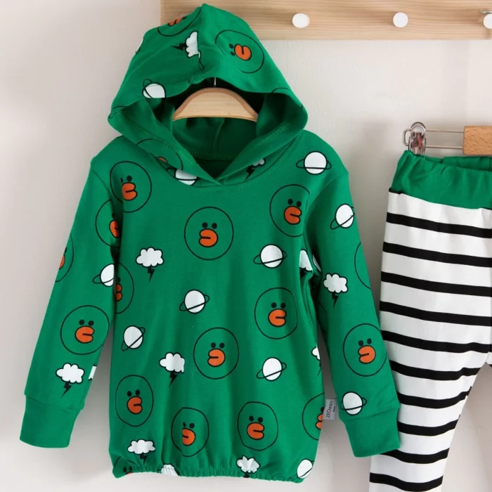 Civciv Desenli 2li % 100 Pamuk Erkek Bebek Takımı