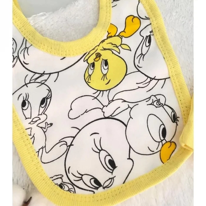 Civciv Desenli Yenidoğan 5li Hastane Çıkışı Zıbın Seti %100 Pamuk