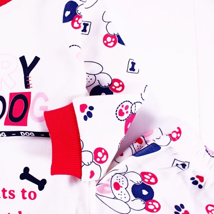 Hungry Desenli Kız Çocuk Pijama Takımı