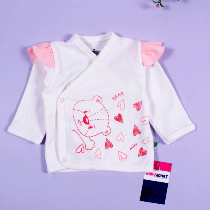 Kalp Desenli 5li Kız Bebek Hastane Çıkış Seti