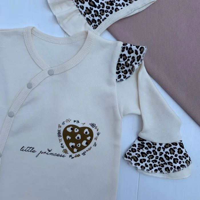 Leopar Desenli 8li Set Yeni Doğan