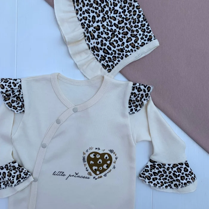 Leopar Desenli 8li Set Yeni Doğan