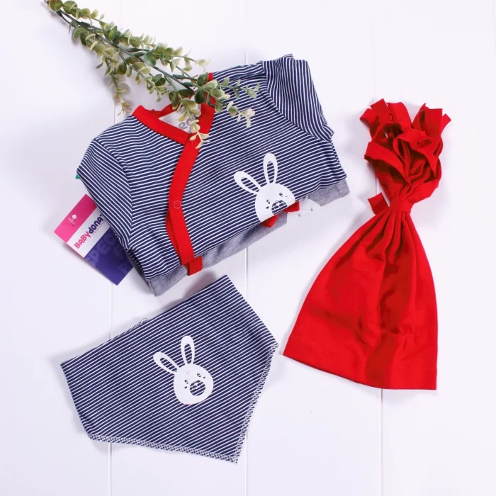 Love Desenli Erkek Bebek 4lü Tulum Seti