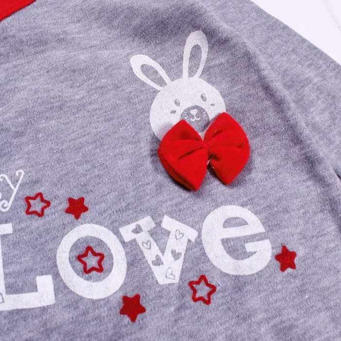 Love Desenli Erkek Bebek 4lü Tulum Seti