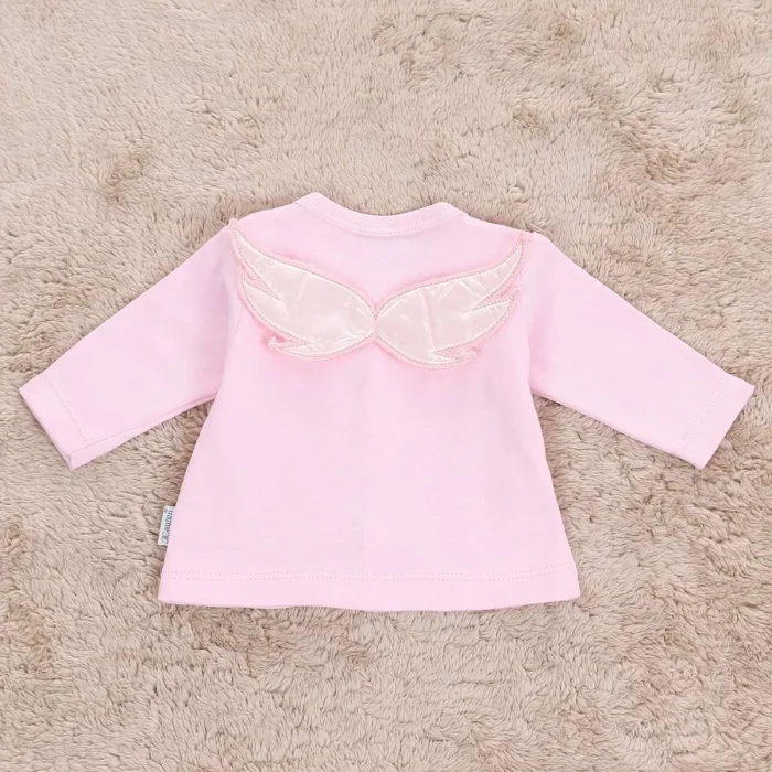 Melek Kanatlı % 100 Pamuk 5li Kız Bebek Hastane Çıkış Seti