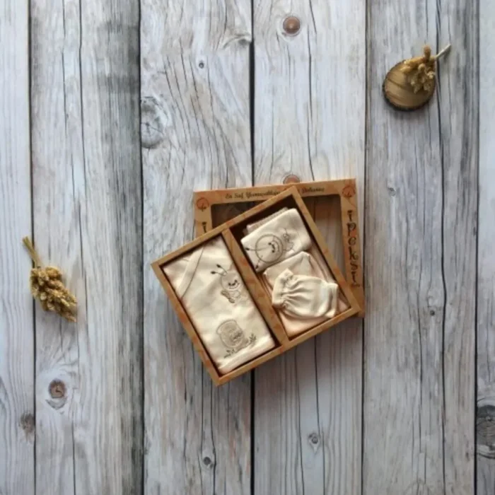 Organik % 100 Pamuk 5li Hastane Çıkış Seti