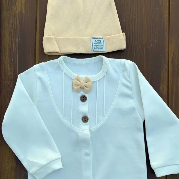 Papyonlu 100% Pamuk 8li Hastane çıkış seti 