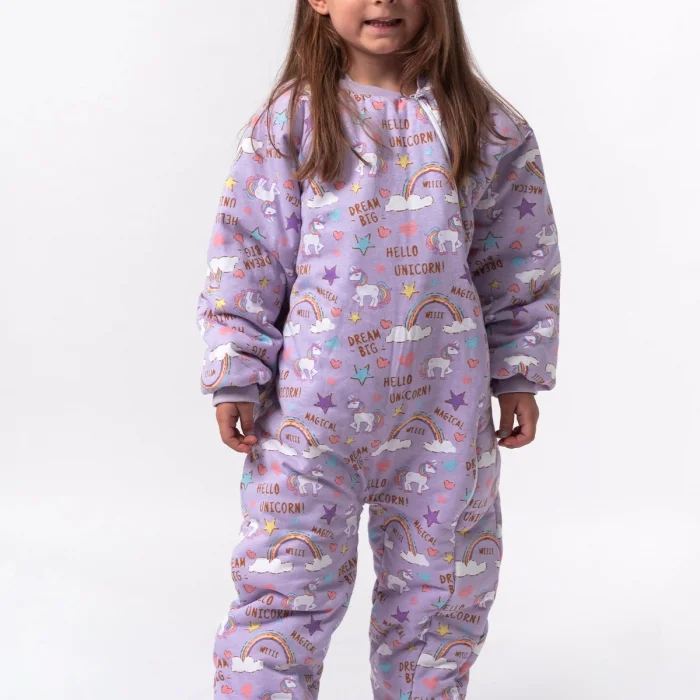 Unicorn Desenli Çocuk Uyku Tulumu