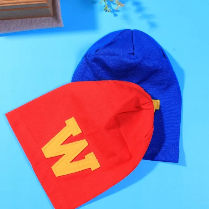 W Armalı 2-4 Yaş Erkek Çocuk Şapkası 2li Paket