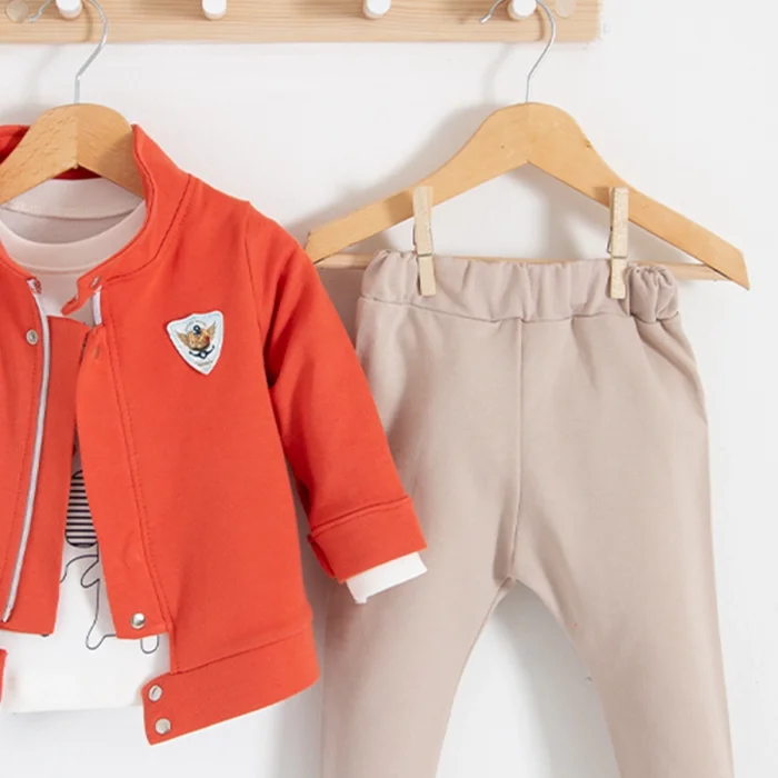 We Are Ceketli 3lü % 100 Pamuk Erkek Bebek Takımı