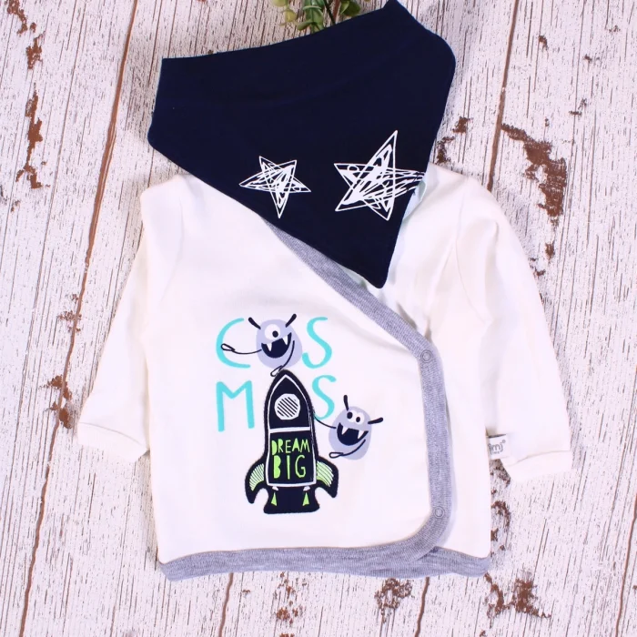 Yıldız Desenli Fularlı 5li Erkek Hastane Çıkışı