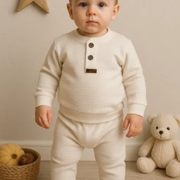 2 li Erkek Bebek Takım % 100 Pamuk