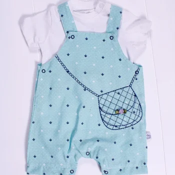 Canta Desenli Badili Kız Bebek Tulumu