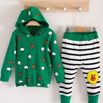 Civciv Desenli 2li % 100 Pamuk Erkek Bebek Takımı