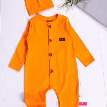 Düğmeli Önden Açık İnterlok Tulum