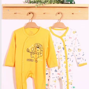 Mini Jungle Aslan Desenli Erkek Bebek 4lü Tulum Seti