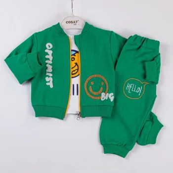 Optimist Nakışlı Erkek Bebek Takım