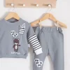 Gift For You Desenli 2li % 100 Pamuk Erkek Bebek Takımı