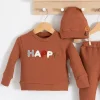 Happy Nakışlı 2li Pamuklu Erkek Bebek Takım