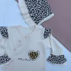 Leopar Desenli 8li Set Yeni Doğan