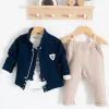 We Are Ceketli 3lü % 100 Pamuk Erkek Bebek Takımı